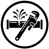 Burst pipe repair icon